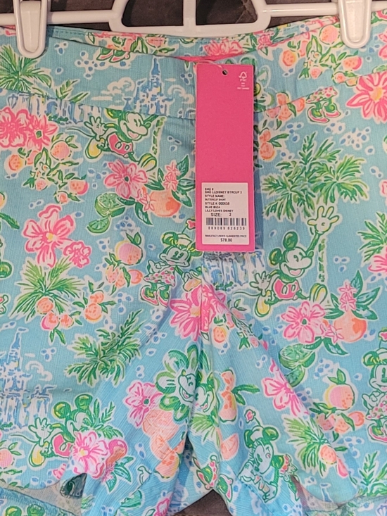 Lilly Pulitzer Pants - NWT Lilly Pulitzer Bright Floral & Mickey Print Blue Buttercup Shorts